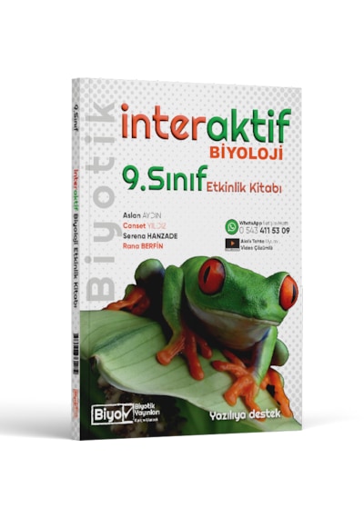 Biyotik Yayınları 9.sınıf İnteraktif Biyoloji Etkinlik Kitabı