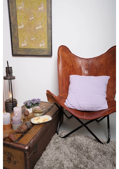 Peraluna Free Pıllow %100 Organik Pamuk Triko Yastık Kılıfı 45x45 Cm Lila - Lila
