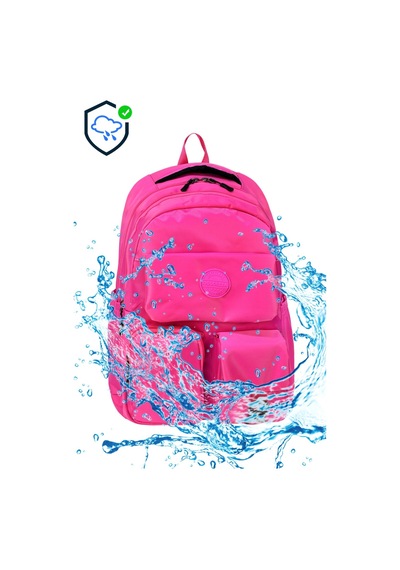 Lilymoon Büyük Boy Çok Gözlü Sırt Çantası Günlük Pembe