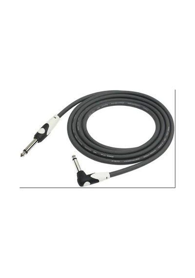 Kırlın Lgı-202-3m-bk Siyah L Uçlu Kablo 3 Metre Mono 1/4" Giriş L Tipi Jak İle Gitar Alt Girişlerinde Maksimum Konfor