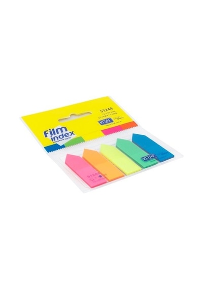 Kraf Film İndex Ayraç Pp Ok Şekilli 5 Renk 51244