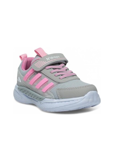 Ndrops 023-25 Anorak Anatomik Kız Çocuk Sneaker Buz Pembe 31-35 Gri
