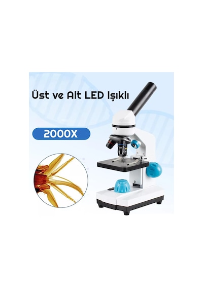 Triline 2000x Zoom Biyolojik Hd Dijital Monoküler Mikroskop Kiti