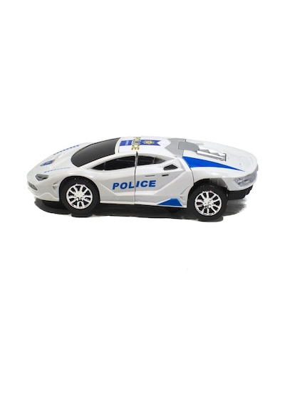 Oyuncak Polis Arabası Transformers Robota Dönüşen Işıklı Sesli