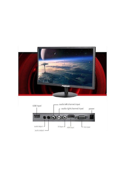 Avenir Av-M19A 19" Led Monitör Usb / Hdmi / Vga Dahili Hoparlör