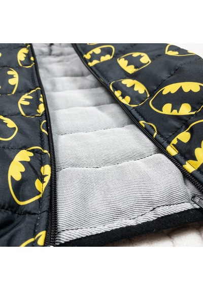 Momikon Erkek Çocuk Batman Desenli Kapüşonlu Şişme Yelek