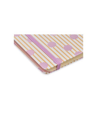 A5 Spiralli Dotty - Polka Stripe Çok Renkli
