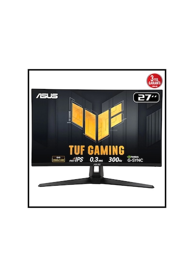 Asus Tuf Gamıng Vg27aqm5a 27" 0.3ms, 300hz, Qhd, Dp, 2xhdmı, Usb, Hoparlör, Fast Ips Led, Elmb Sync