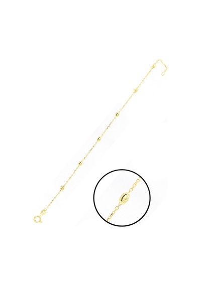 Toplu Dorika Model Gold Kaplama 925 Ayar Gümüş Bileklik 201022970