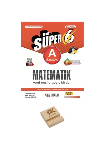 Nitelik Yayınları 6. Sınıf Süper A Serisi Matematik Soru Bankası + Telefon Standı