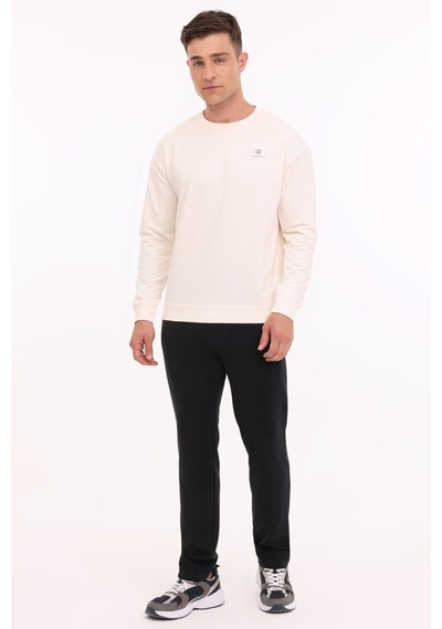 Lumberjack Mb Sn75 C Neck Sw 4pr Ekru Erkek Sweatshirt Bej