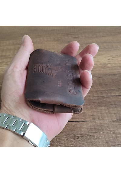 Sumerian Leather Craft Deri Cüzdan Kartlık