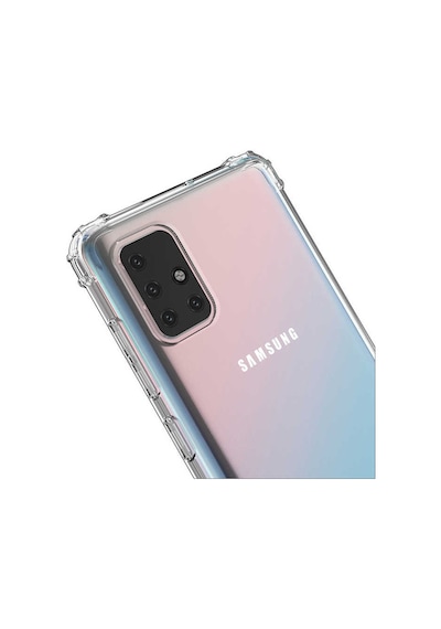 Samsung Uyumlu Galaxy A71 Kilif Köse Korumali Seffaf Silikon Kapak 406850338