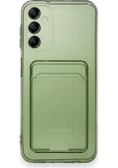 Newface Samsung Galaxy M15 Kılıf Kart Şeffaf Silikon - Şeffaf