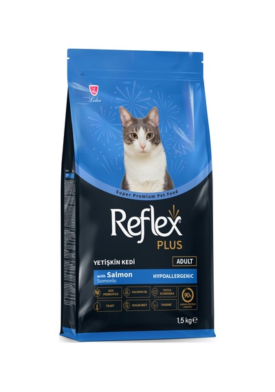 Reflex Plus Hipoalerjenik Somonlu Yetişkin Kedi Maması 1,5 Kg