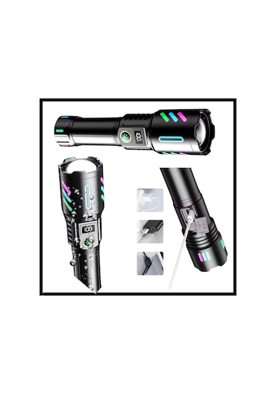 Wison Ws-9944 20w Fosforlu Şarjlı Metal El Feneri Çok Renkli
