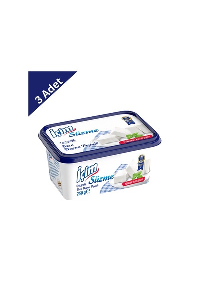İçim Süzme Peynir 250 G X 3 Adet - Pratik, Yumuşak Ve Taze Lezzet