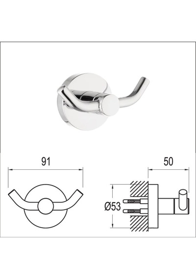 Kale D100 Banyo Aksesuar Seti 5 Parça Kaliteli Set 7517799055 Krom