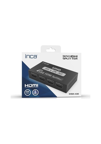Inca Ihsk-430 Hdmı Splitter 1 İn 4out 4k 30hz Switch Giriş 1 Hdmı,çıkış 4 Hdmı