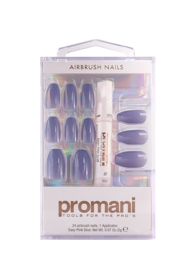 Promani Koyu Mavi Slate Takma Tırnak Kiti Pr-5669