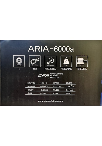 Okuma Aria-6000a Painting Silver Olta Makinesi