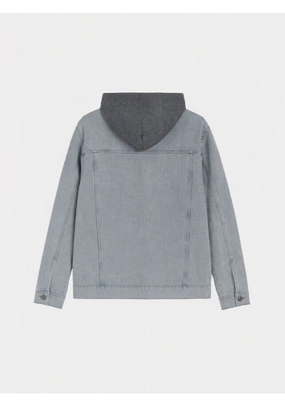Lcw Jeans Gri Regular Fit Kapüşonlu Erkek Jean Mont