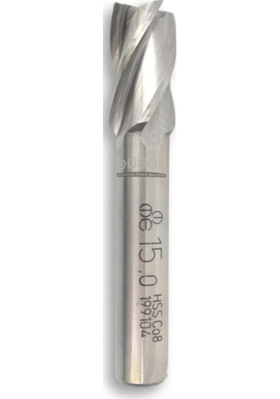 Mte 15 Mm Parmak Freze Hss-co8 Dın 844/b-n
