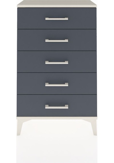 Arges Komodin 5 Çekmeceli 60x30x96 Aytaşı-antrasit Aytaşı