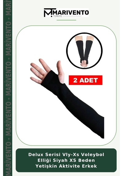 Delux Serisi Vly-xs Voleybol Elliği Siyah Xs Beden Yetişkin Aktivite Erkek