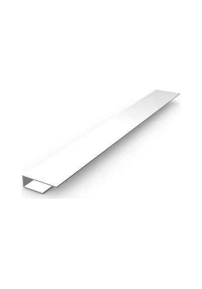 Sermimar Pvc Plastik Lambiri Aksesuarı Beyaz U Başlangıç Profili 1,5m X 2 Adet