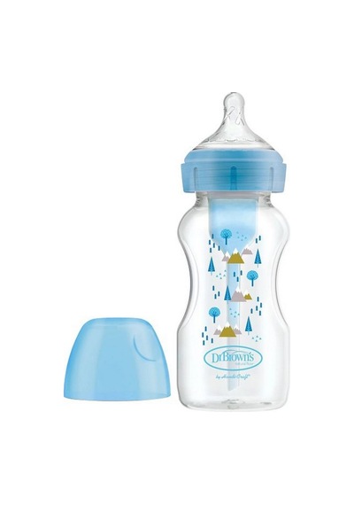 Pp Geniş Ağız Options Biberon 270 Ml Mavi