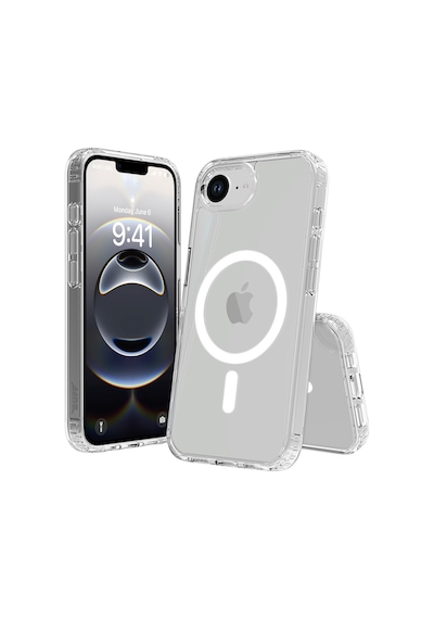 Buff Apple iPhone Uyumlu  16e Magsafe Air Hybrid Şeffaf Kılıf Crystal Clear