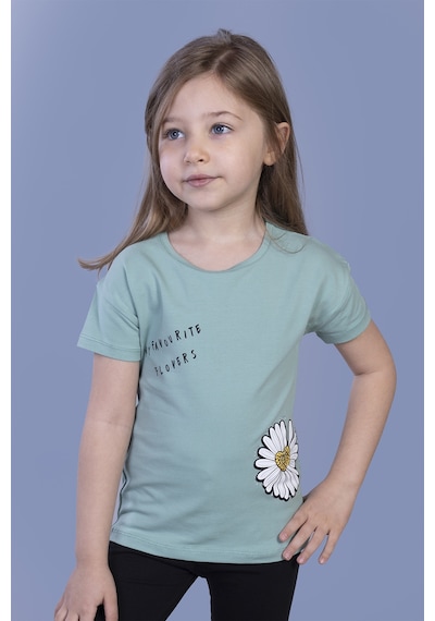 Toontoy Kids Toontoy Kız Çocuk Papatya Baskılı Tişört Yeşil Toontoy Kids Toontoy Kız Çocuk Papatya Baskılı Tişört Yeşil
