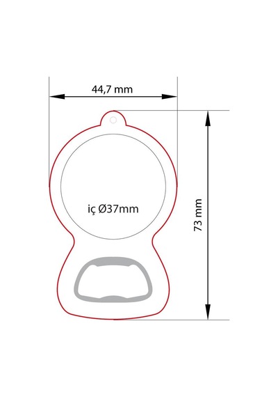Damla Model Anahtarlık Vgart 250 Adet
