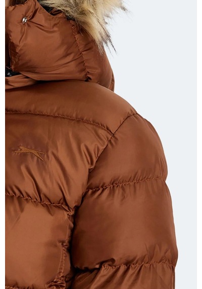 Slazenger Guest Kadın Puffer Şişme Mont Taba