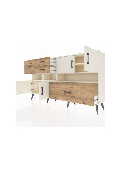 Arges Konsol 5 Raflı 4 Çekmeceli 4 Kapaklı 176x30x99 Aytaşı-aytaşı/çam Aytası/atlas Çam - Aytası Arges Konsol 5 Raflı 4 Çekmeceli 4 Kapaklı 176x30x99 Aytaşı-aytaşı/çam Aytası/atlas Çam - Aytası