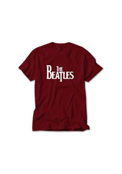 The Beatles Logo Kırmızı Tişört