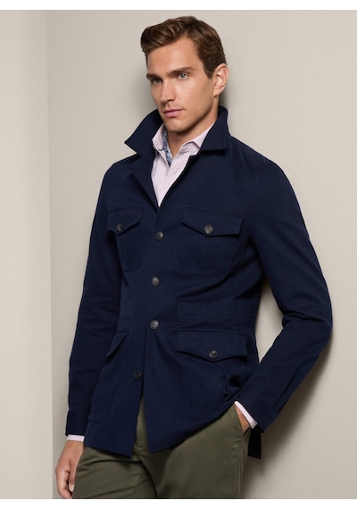 Hackett Lacivert Erkek Pamuklu Ceket Hm443429