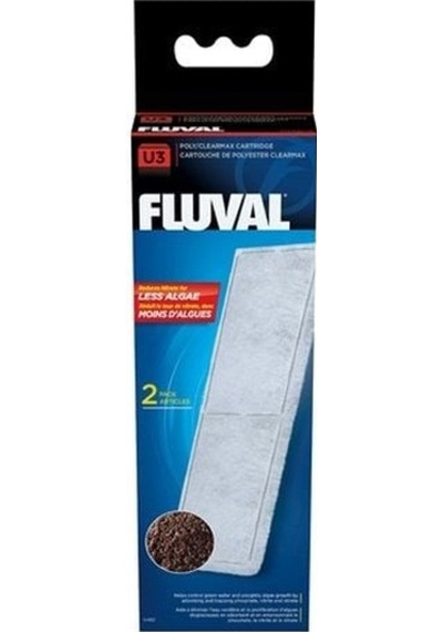 Fluval U3 Filtre Poly-max Kartuş, 2 Li Paket