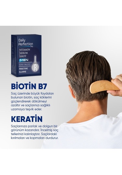 Daily Perfection Provitamin For Men Shot No:8 Kepek Önleyici Serum 2 x 6 ML
