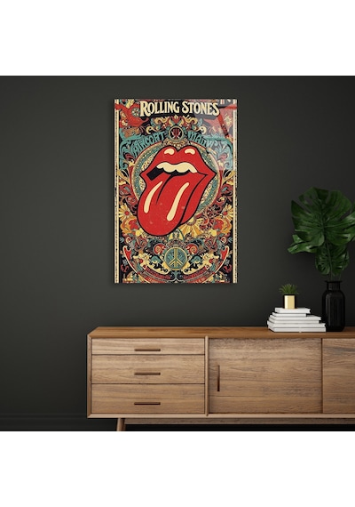 Rolling Stones Müzik Posteri - Cam Tablo - Deg1534 80 X 125 Cm