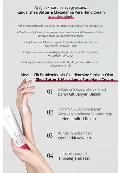 Kundal Shea Butter & Macadamia Cherry Blossom Pure Hand Cream 50 ML
