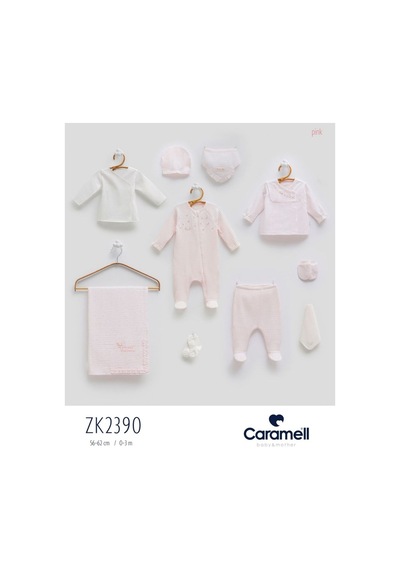 Caramell My Baby Kumsal % 100 Coton 10 Lu Hastane Çıkışı Yeni Sezon Only Flowers 2390 Pembe Pembe