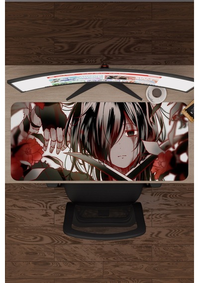 Dororo Anime V3 - 90x40 Xxl Gaming Kauçuk Kaymaz Taban Mouse Pad Fare Altlığı