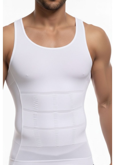 Fit Women Erkek Atlet Korse Bel Göğüs Göbek Dik Duruşa Yardımcı 6050 Beyaz