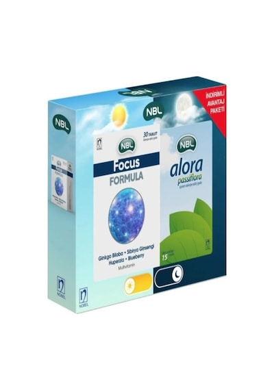 Nbl Focus Formula 30 Tablet + Nbl Alora Passiflora 30 Tablet İndirimli Avantaj Paketi