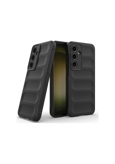 Samsung Galaxy A37 Uyumlu Silikon Kılıf - Kamera Korumalı Esnek Yeni Nesil Airbag Kapak -siyah Siyah