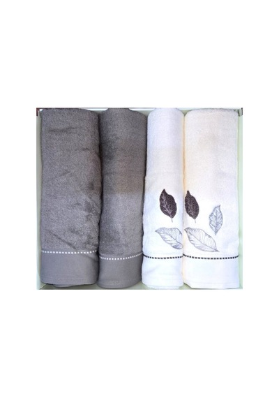 Folha De Ouro Antrasit-krem Ant Best Set Hamam Takımı