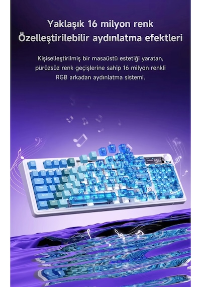 Ak980v2 Pro 8000 Hz Kablosuz Mekanik Oyun Klavyesi-tft Ekranlı-rapid Trigger