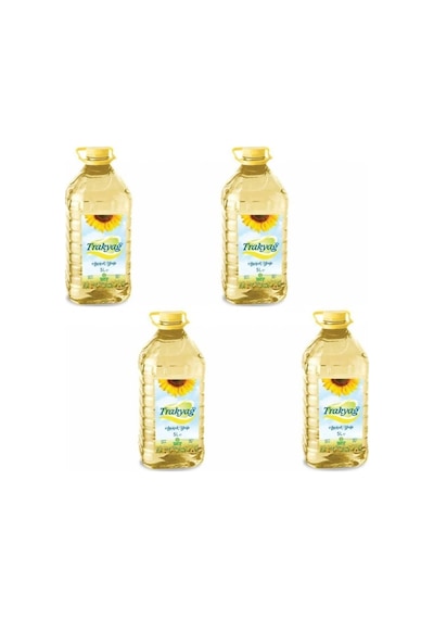 Trakya Ayçiçek Yağı 5 Lt Pet X 4 Adet 1 Koli 20 Lt